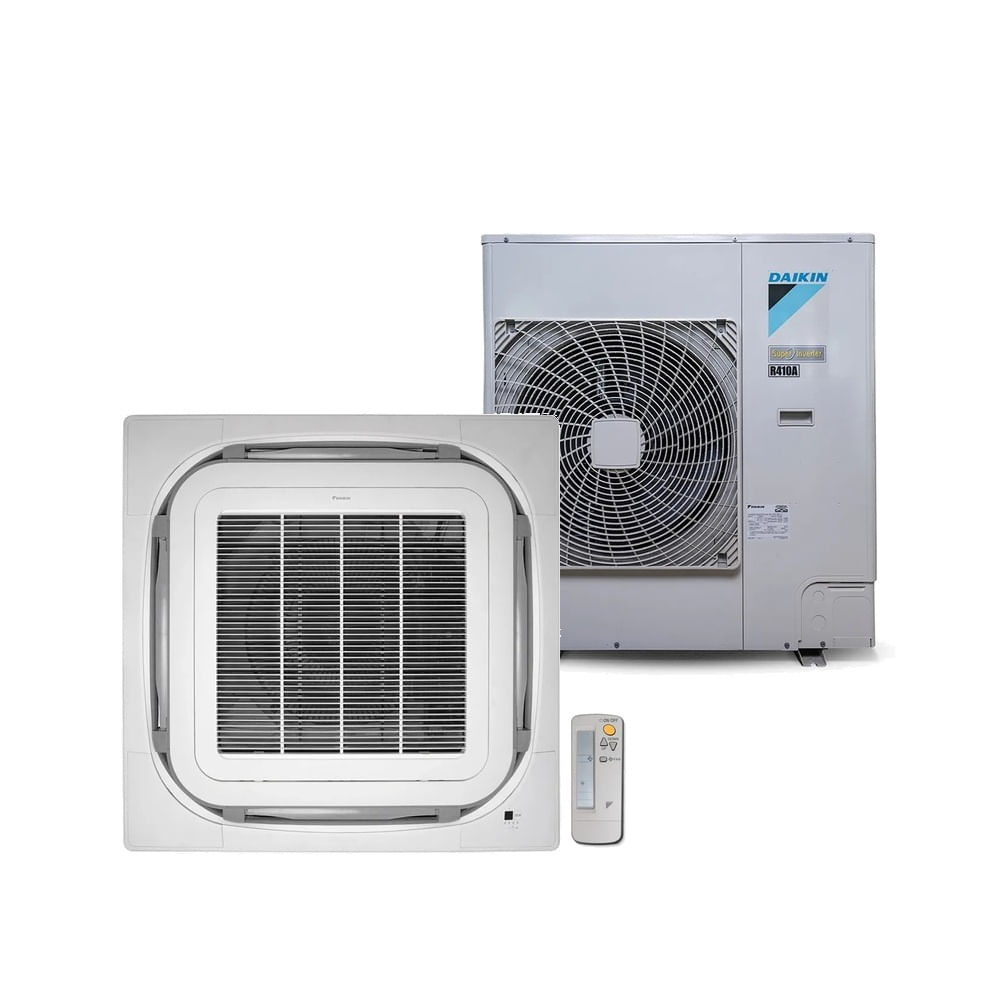 Ar Condicionado Split Cassete Inverter Daikin Sky Air 36000 BTU/h Quente e Frio FCQ36AVL - 220 Volts