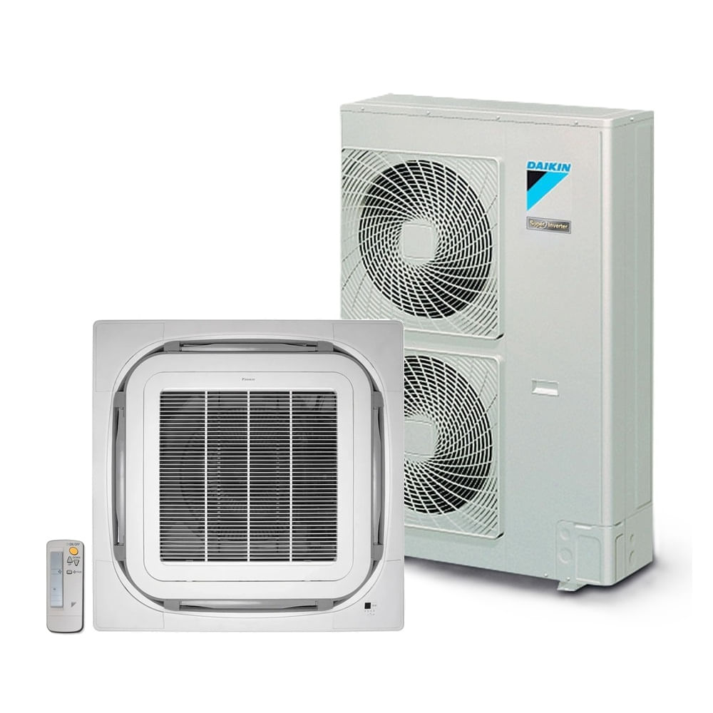 Ar Condicionado Split Cassete Inverter Daikin Sky Air 48000 BTU/h Quente e Frio FCQ48AVL - 220 Volts