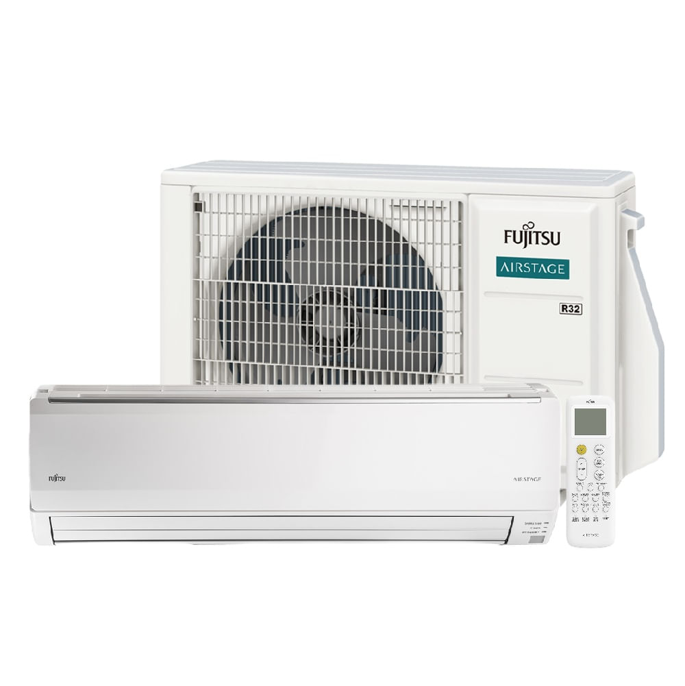 Ar Condicionado Split Hi Wall Inverter Fujitsu Airstage Premium 24000 BTU/h Quente e Frio ASBG24KMBA - 220 Volts