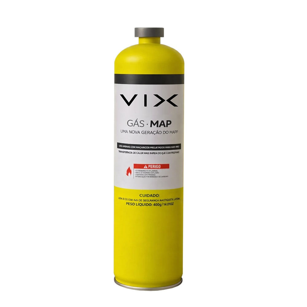 Refil Gás Mapp VIX 400g – Para Maçarico Profissional