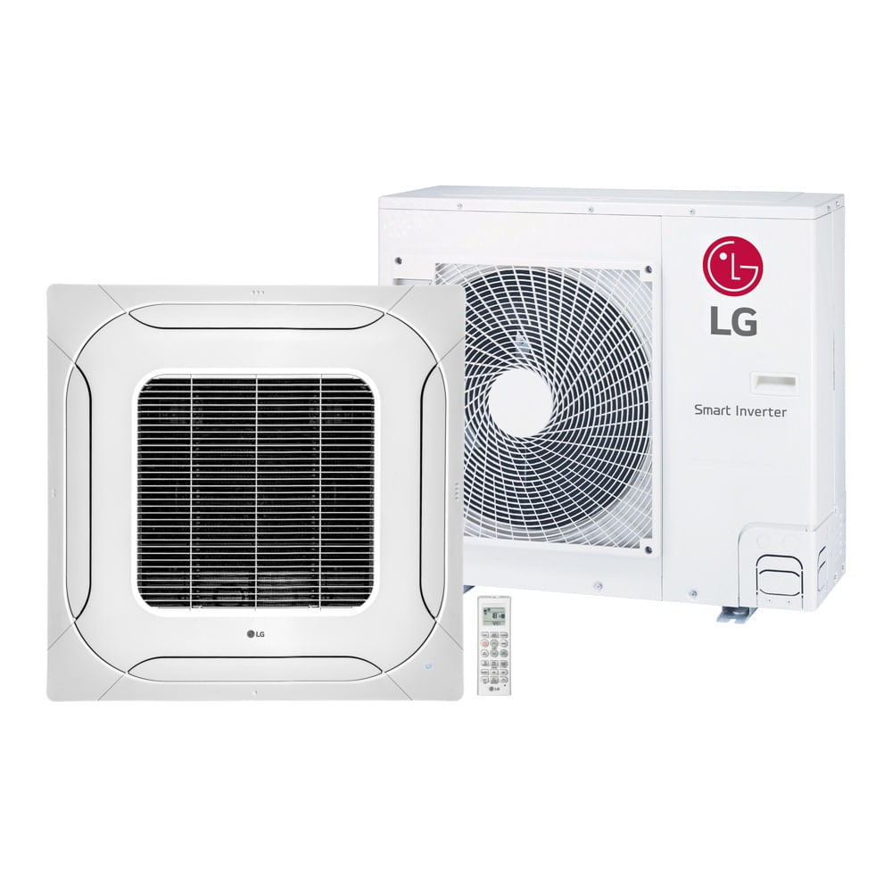 Ar Condicionado Split Cassete 4 Vias Inverter LG 24000 BTU/h Quente e Frio Monofásico ZT-W24GPLAA - 220 Volts