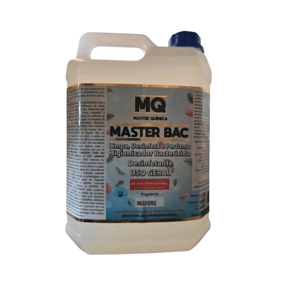 Higienizador Bactericida Master Química 5 Litros Master Bac Natural
