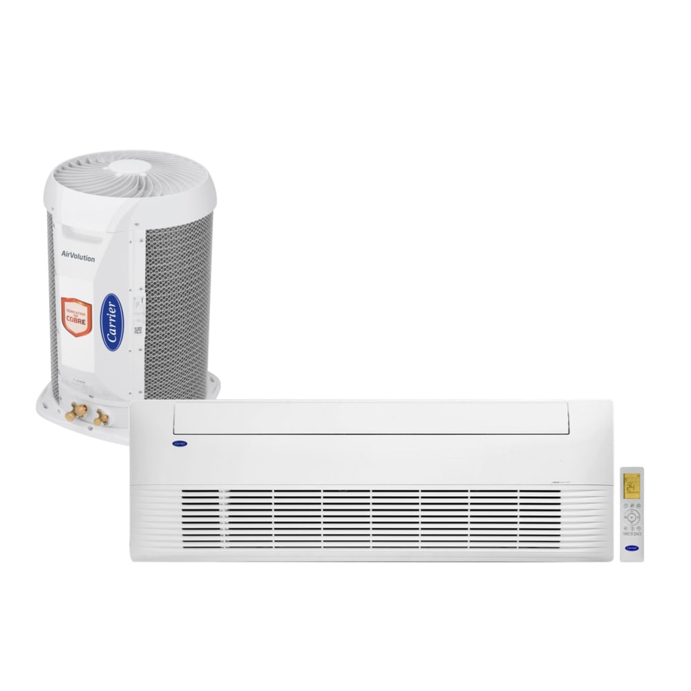 Ar Condicionado Split Cassete 1 Via Inverter Carrier 18000 BTU/h Quente e Frio Monofásico 40KVQOF18C5 - 220 Volts
