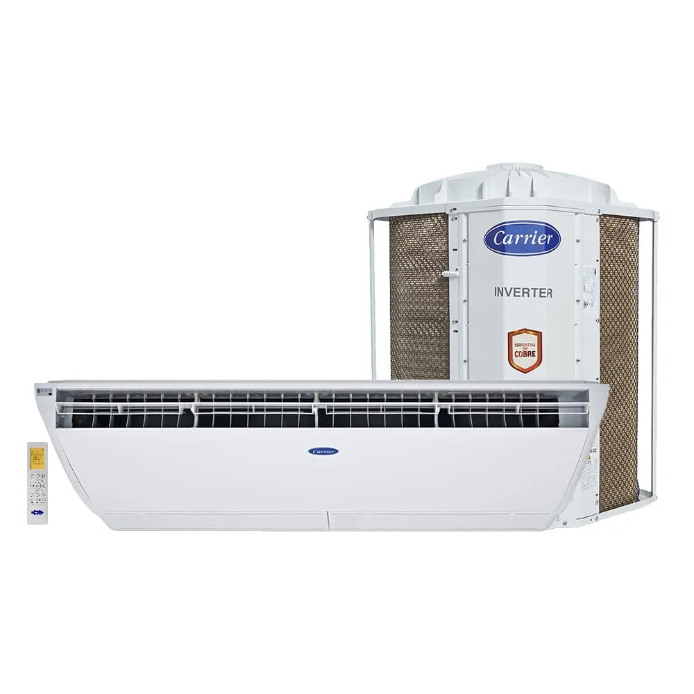 Ar Condicionado Split Teto Xpower Inverter Carrier 48000 BTU/h Frio Monofásico 42ZQVF48C5C - 220 Volts