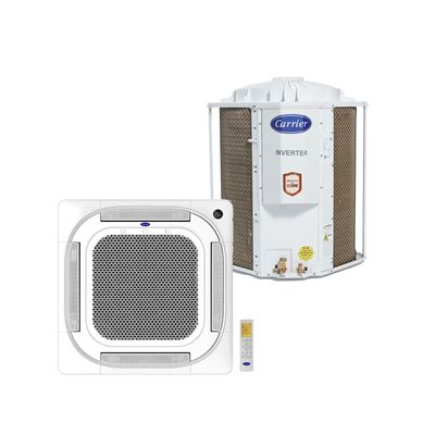 Ar Condicionado Split Cassete 4 Vias Inverter Carrier 36000 BTU/h Frio Monofásico 40KVQF36C5A - 220 Volts