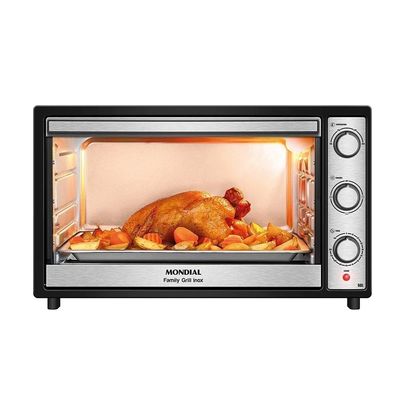 Forno Elétrico Mondial 60 Litros Family Grill Preto FRN-60-BI - 127 Volts
