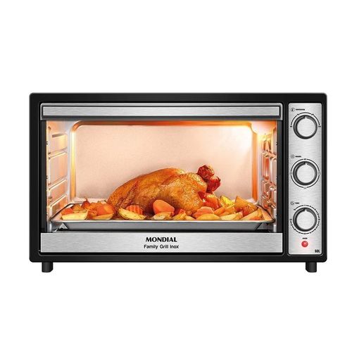Forno Elétrico Mondial 60 Litros Family Grill Preto FRN-60-BI - 127 Volts