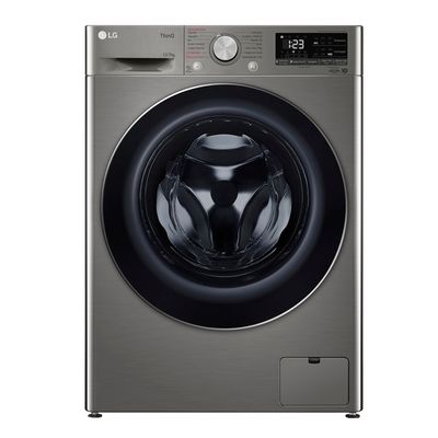 Lava e Seca LG 12Kg Smart com Inteligência Artificial AIDD Inox VC4 CV5012PC4A - 220 Volts