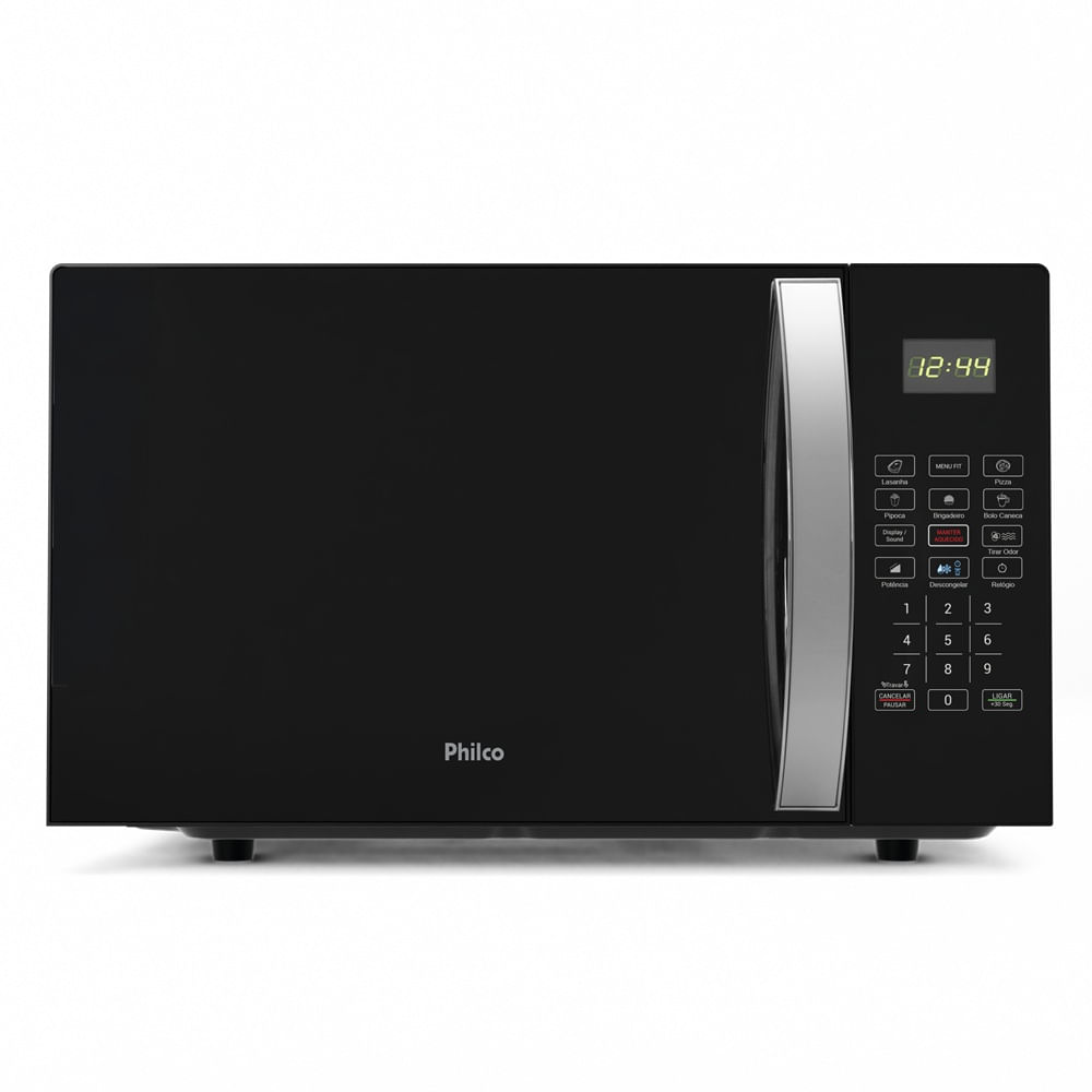 Micro-ondas Philco 28 Litros Limpa Fácil Preto Espelhado PMO30P - 127 Volts
