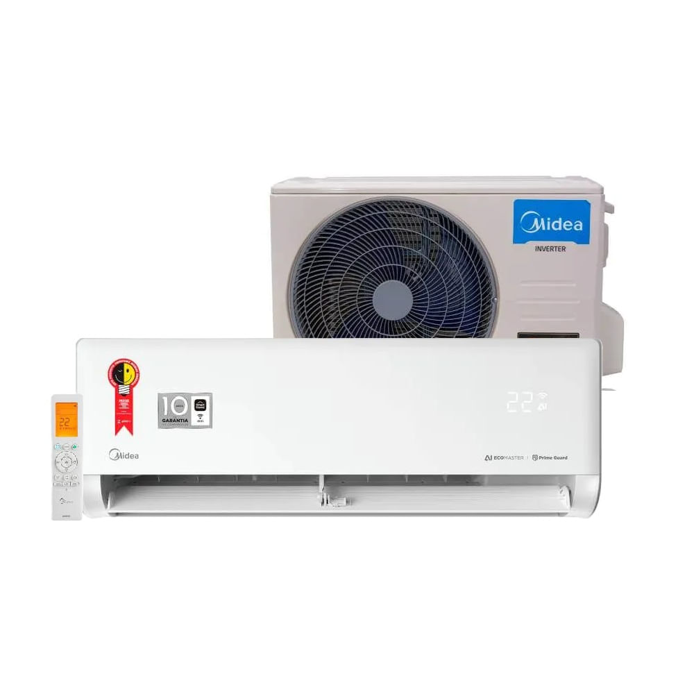 Ar Condicionado Split Inverter Midea AI Ecomaster 12000 BTU/h Frio 42EZVCC12M5 – 220 Volts