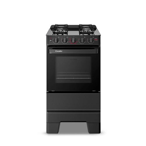 Fogão de Piso Esmaltec 4 Bocas Ideal Super Glass Preto - Bivolt